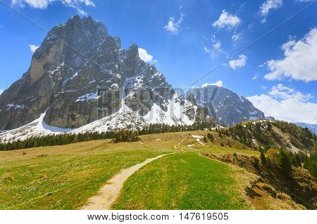 Italian Dolomites Landscape. 