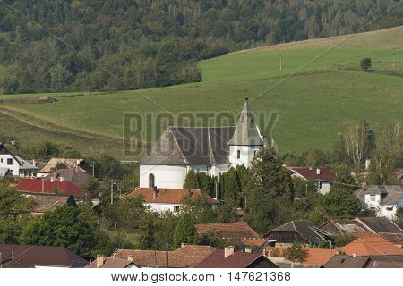Autumn Time Near Mnisek Nad Hnilcom Small Town
