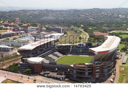 DURBAN, Sydafrika - 6. marts: Overhead visning af den gamle ABSA stadium (Kings Park Stadium) i Durban