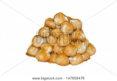 a festive dessert - cake the croquembouche.