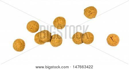 Bunch Of Scattered Ginger Nuts From Above