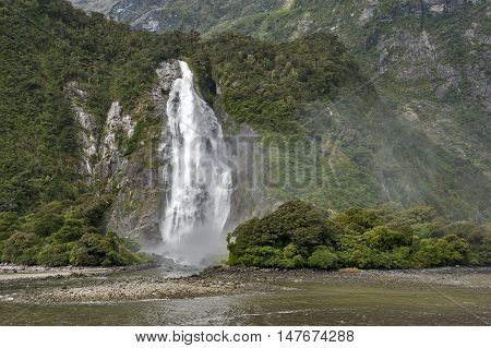 Lady Bowen Falls, Milford Sound, New Zealand