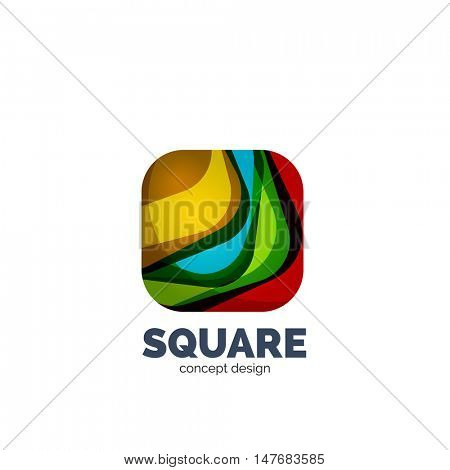 Vector abstract square logo, business icon