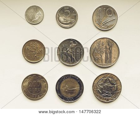 Vintage Italian Lira Coin