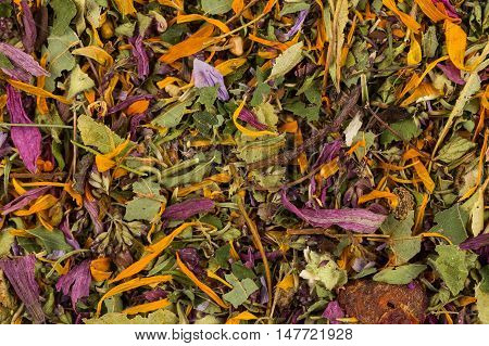 Dried Herbal Tea Leaves