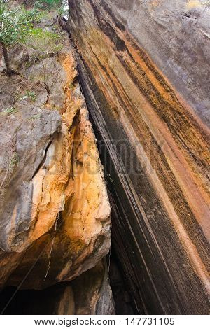 Rock reliefs thai stone texture beautiful monumentally