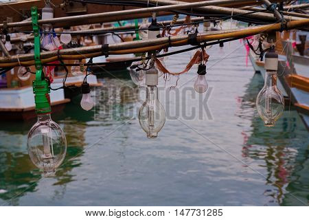 Big sea port in Thailand more bulb