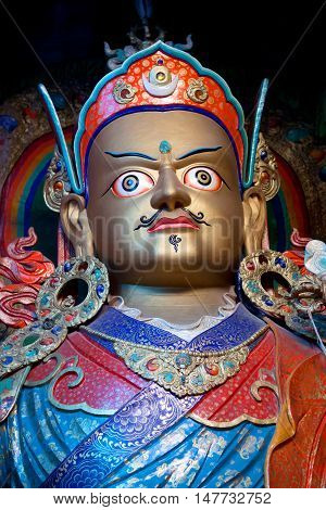 Statue Of Guru Padmasabhava At Hemis Gompa, Ladakh