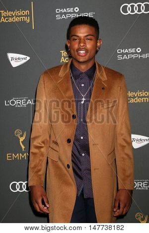 LOS ANGELES - SEP 16:  Trevor Jackson at the TV Academy Performer Nominee Reception at the Pacific Design Center on September 16, 2016 in West Hollywood, CA