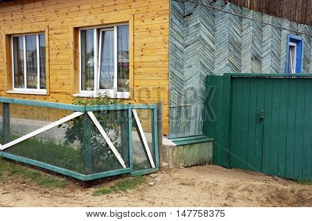 Siberian wooden architecture, Olkhon Island, Baikal Lake