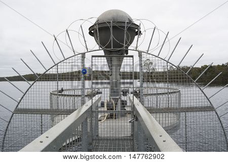 Part of the Whispering Wall at Barossa Reservoir in Williamstown South Australia