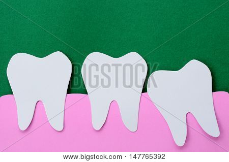 dental shape paper cut - wisdom tooth