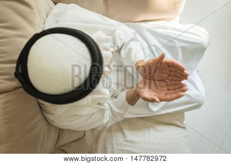 Elderly Arabic man