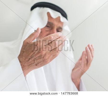 Elderly Arabic man