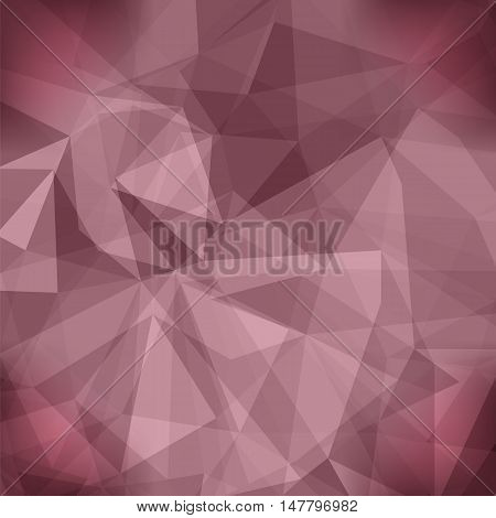 Pink Light Polygonal Mosaic Background. Business Design Templates. Triangular Geometric Pattern