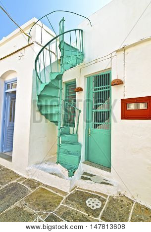 traditional architecture at Apollonia Sifnos Cyclades Greece