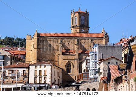 Town Of Getaria Basque Country Spain