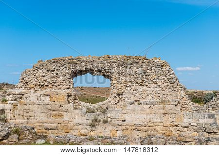 Ancient City Chersonese, Ruins Of Basilica 1935 Vi-x C. , Sevastopol, Crimea, Russia
