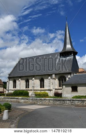 Saint Pierre de Manneville France - june 22 2016 : the Saint Pierre church