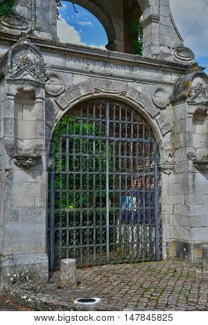 Saint Wandrille Rancon France - june 22 2016 : the Saint Wandrille abbey