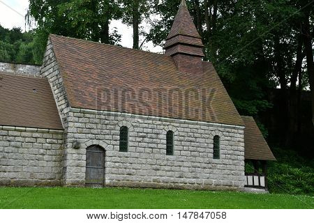 Saint Wandrille Rancon France - june 22 2016 : the Saint Wandrille abbey