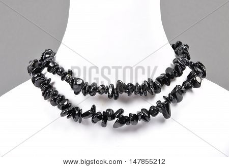 Splintered Tourmaline Chain On Bust