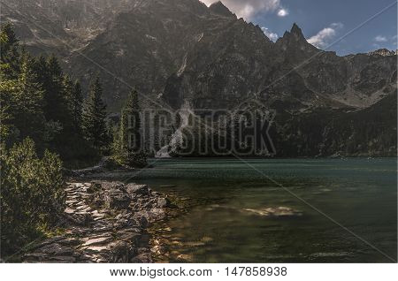 The Tatra Mountains. Morskie Oko lake. Poland