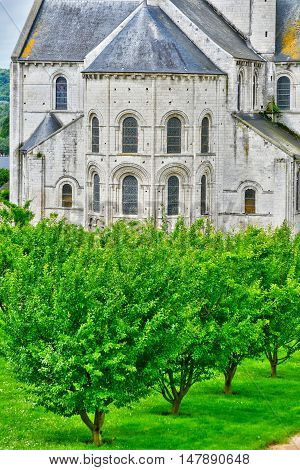 Saint Martin de Boscherville France - june 22 2016 : the Saint Georges abbey in Seine Maritime