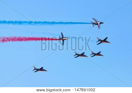 Aerobatic Team In Action