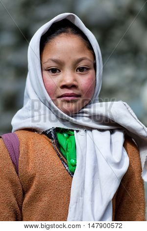 Balti Children In Ladakh, India
