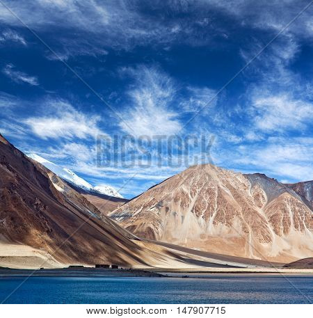 Pangong Tso Lake In Ladakh, India