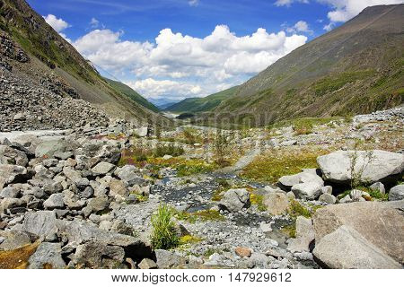 Akkem Valley in Altai Mountains Natural Park - UNESCO Natural Monument, Siberia, Russian Federation