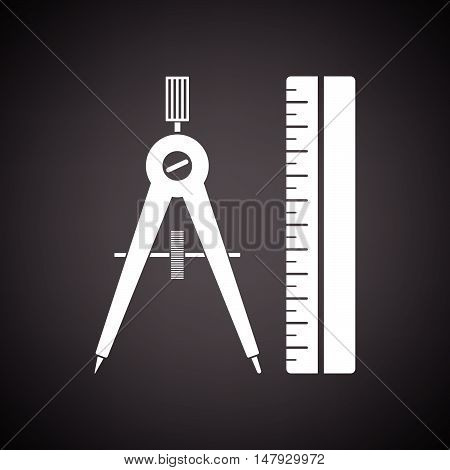 Compasses And Scale Icon