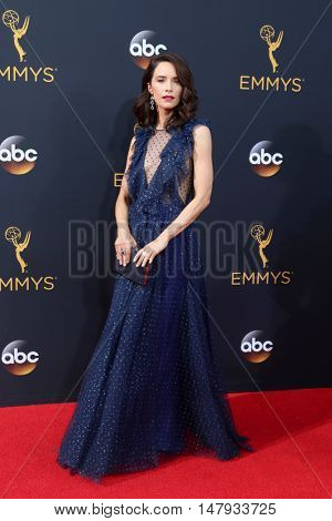 LOS ANGELES - SEP 18:  Abigail Spencer at the 2016 Primetime Emmy Awards - Arrivals at the Microsoft Theater on September 18, 2016 in Los Angeles, CA