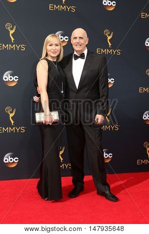 LOS ANGELES - SEP 18:  Kasia Ostlun, Jeffrey Tambor at the 2016 Primetime Emmy Awards - Arrivals at the Microsoft Theater on September 18, 2016 in Los Angeles, CA