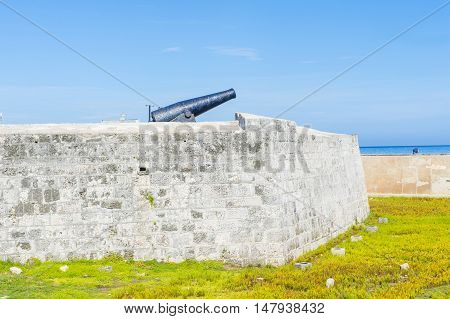 HAVANA CUBA - JULY 18 : The Morro castle in Havana Cuba on July 18 2016. The castle was built by the Spaniards in the years 1589 to 1630