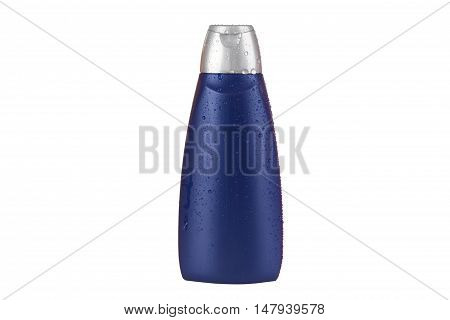 Bottle of Hair Shampoo or Shower Gel isolated on white Background