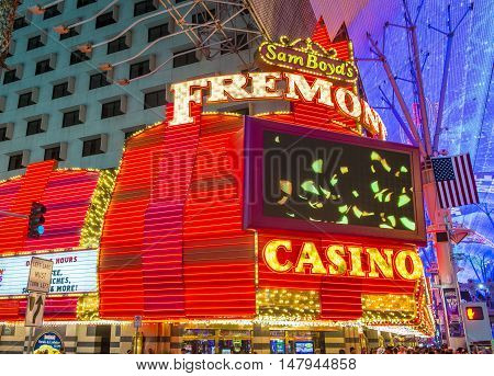 LAS VEGAS - JULY 04 : The Fremont Street Experience on July 04 2016 in Las Vegas Nevada. The Fremont Street Experience is a pedestrian mall and attraction in downtown Las Vegas