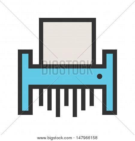 Paper, shredder, business icon vector image.Can also be used for finances trade. Suitable for web apps, mobile apps and print media.