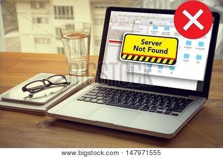 Computer Server Not Found Error Inaccessible