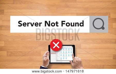 Computer Server Not Found Error Inaccessible