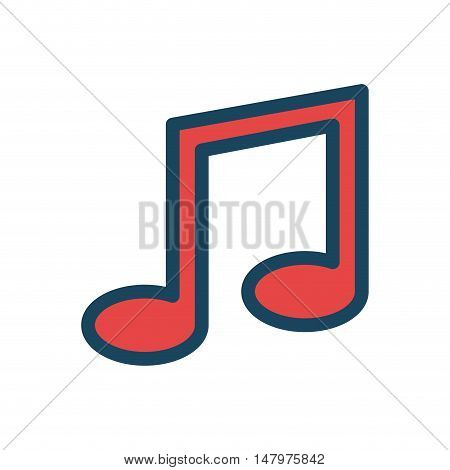 music note icon desing isolated vector illustration eps 10