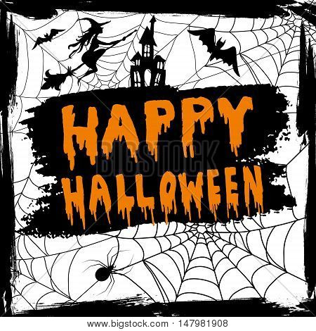 Happy Halloween Calligraphy. Halloween banner. Halloween lettering.