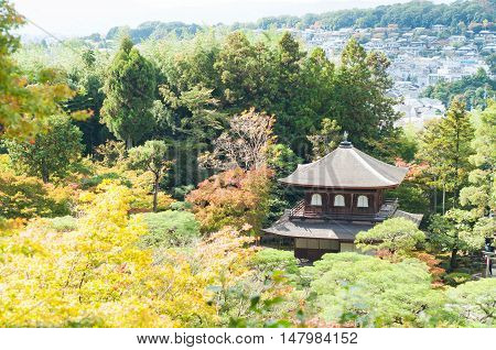 Ginkakuji or silver pavilion is a Zen temple in the Sakyo ward of Kyoto, Japan