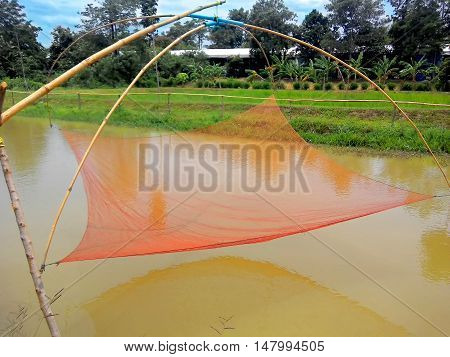 Thai fisherman tools for background and Illustrate