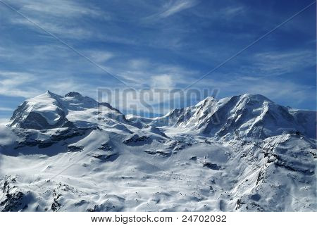 Monte Rosa og Lyskamm