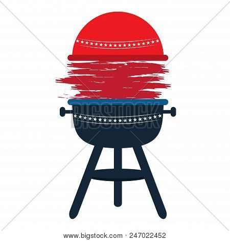 Isolated Empty American Emblem. Vector Illustration Design