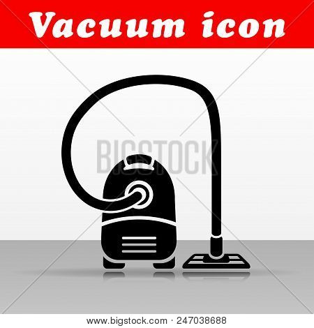 Illustration Of Vacuum Cleaner Vector Icon Design
