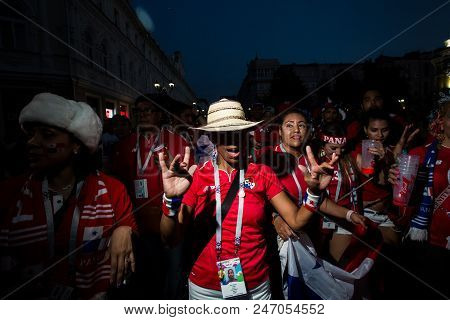 Nizhny Novgorod, Russia-june 24, 2018: Football Fans Came To Nizhny Novgorod For The World Cup. Fans