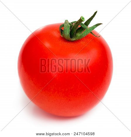 Tomato Isolated On White Background. With Clipping Path.